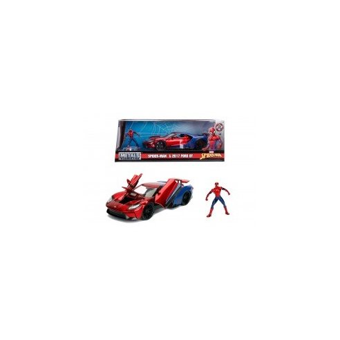 Marvel Spiderman Ford GT del 2017 in scala 1:24 con personaggio di Spiderman in die cast