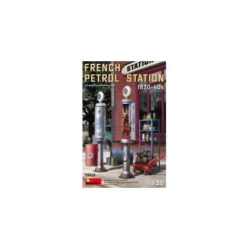 1 35 French Petrol Station 1930-40S
