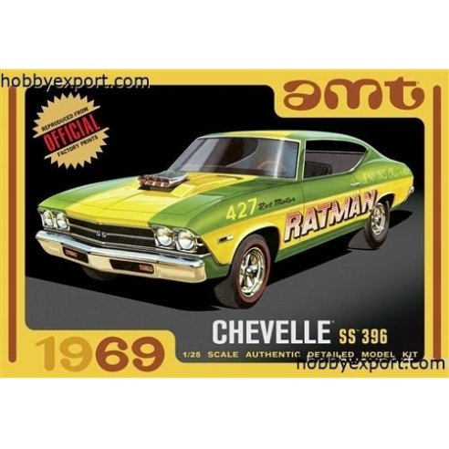AMT 1 25 KIT  Chevy Chevelle Hardtop 1969