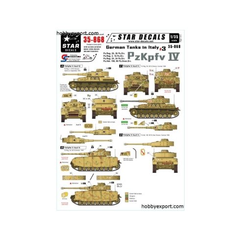 1 35 DECAL (DECAL) German Tanks In Italy No.3