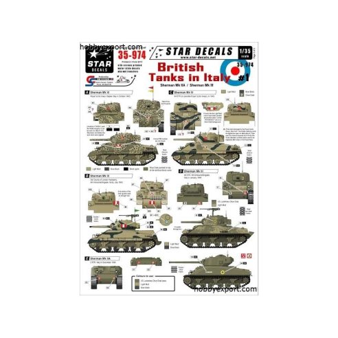 1 35 DECAL (DECAL) British Tanks In Italy Part 1