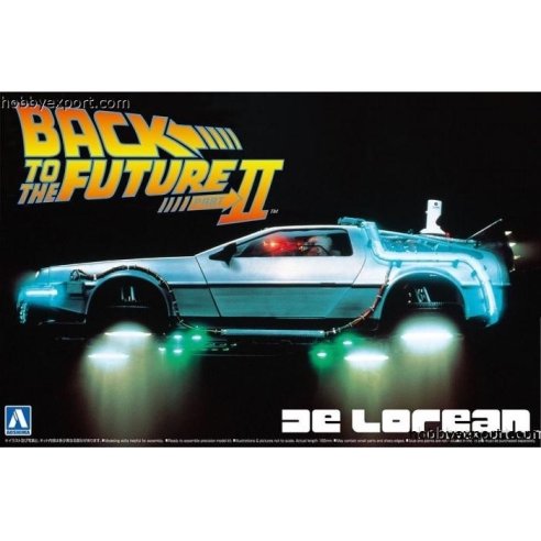 Aoshima 	1 24 KIT  Back To The Future II DeLorean