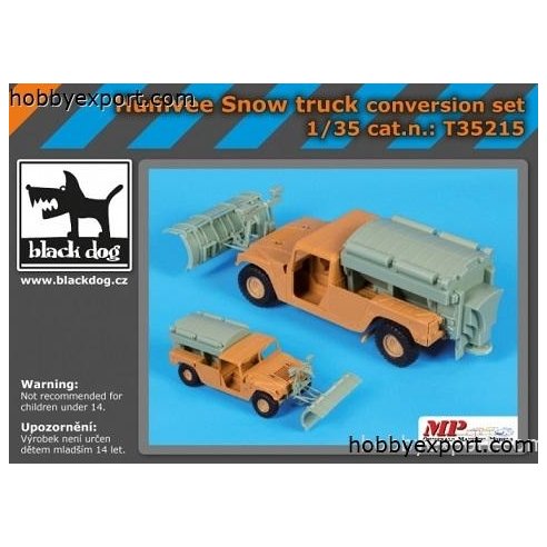 Black Dog  1 35 GRADE UP HUMVEE SNOW TRUCK CONVERSION