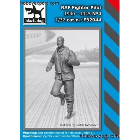 Black Dog  	1 32 KIT RAF FIGHTER PILOT NO.4