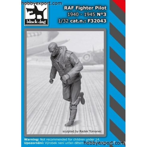 Black Dog 1 32 KIT   RAF FIGHTER PILOT NO.3