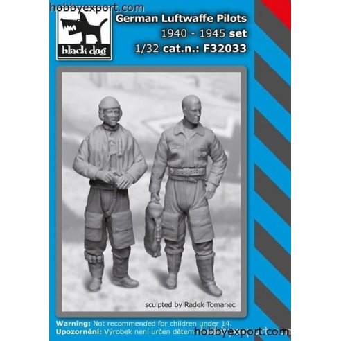 Black Dog   1 32 KIT  GERMAN LUFTWAFFE PILOTS 1940 TO 1945 SET NO.1