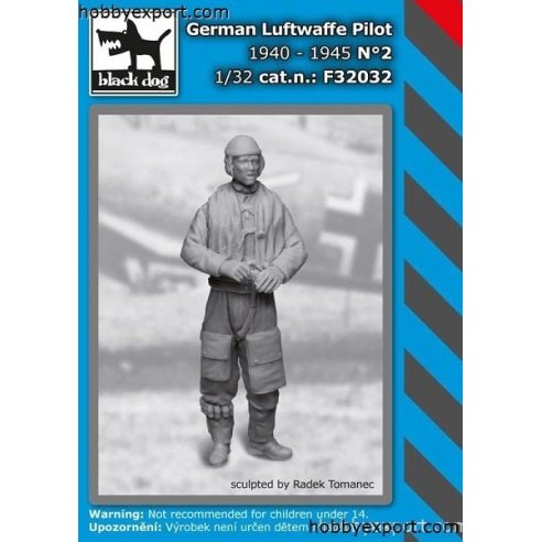 Black Dog  1 32 KIT  GERMAN LUFTWAFFE PILOT 1940 TO 1945 NO.2