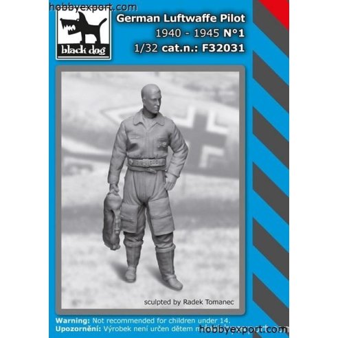 Black Dog  1 32 KIT GERMAN LUFTWAFFE PILOT NO.1 1940 TO 1945