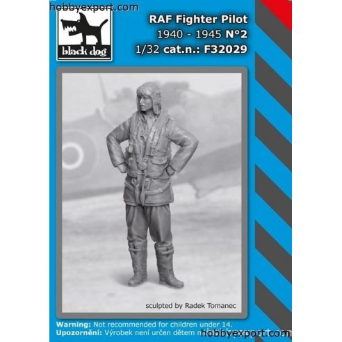 Black Dog   	1 32 KIT  RAF FIGHTER PILOT 1940 TO 1945 NO.2