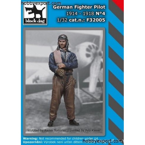 Black Dog  	1 32 KIT  GERMAN FIGHTER PILOT 1914 TO 1918 NO.4