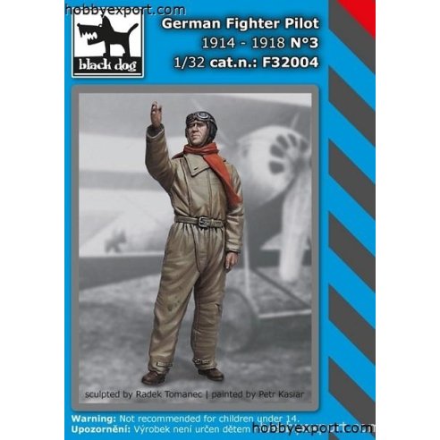 Black Dog 1 32 KIT GERMAN FIGHTER PILOT 1914 TO 1918 NO.3