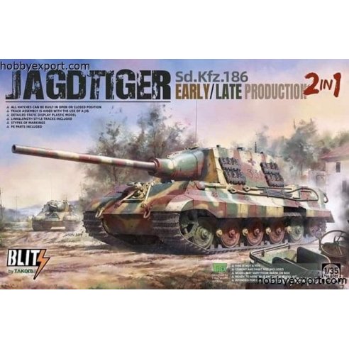 TAKOM   	1 35 KIT JAGDTIGER EARLY,LATE PRODUCTION (2 IN 1)