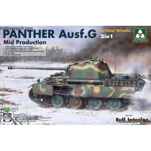 TAKOM 1 35 KIT PANTHER AUSF G MID PRODUCTION WITH STEEL WHEELS