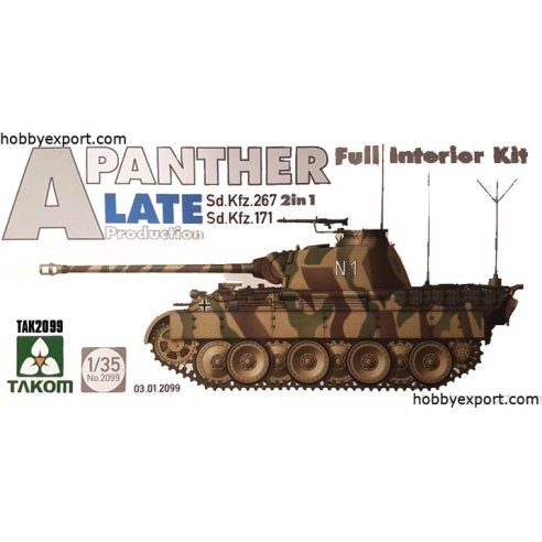 TAKOM   	1 35 KIT PANTHER AUSF A LATE PRODUCTION WITH FULL INTERIOR