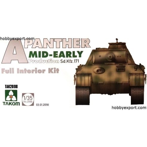 TAKOM 1 35 KIT PANTHER AUSF A MID EARLY PRODUCTION WITH FULL INTERIOR