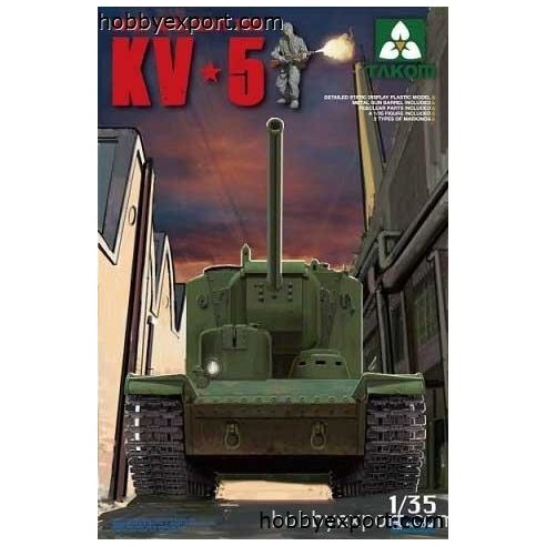 TAKOM   	1 35 KIT SOVIET SUPER HEAVY TANK KV5