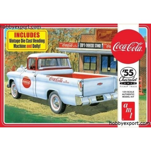 AMT  	 	1 25 KIT  Chevy Cameo 1955 Pick up Coca Cola