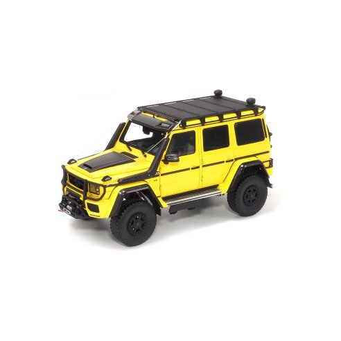 ALMOST REAL BRABUS 550 ADVENTURE MERCEDES G500 4x4 ELECTRIC BEAM YELLOW 1 18