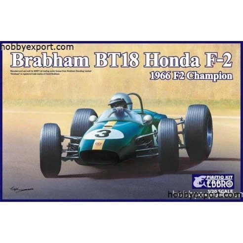 EBBRO  	1 20 KIT Brabham BT18 Honda F2 1966 F2 Champion