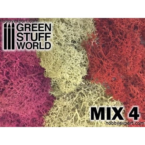 GSW   Scenery Moss Red Fuchsia and Grey Mix 4