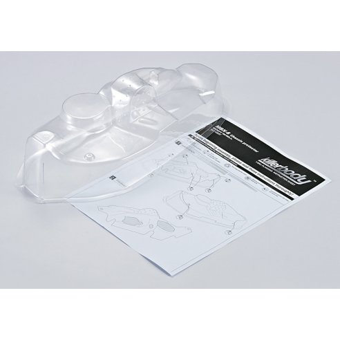 Killerbody 1 8 Chassis Protector Body for MBX-6, Clear