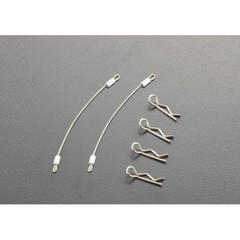 Killerbody Body Clips (4pcs.) with Metal cord 80mm (2pcs.)