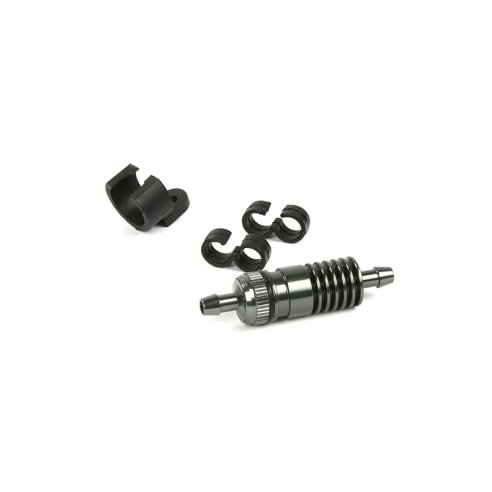 Robitronic Fuel Filter and Cooler Titanium (incl. Mount and Clip)