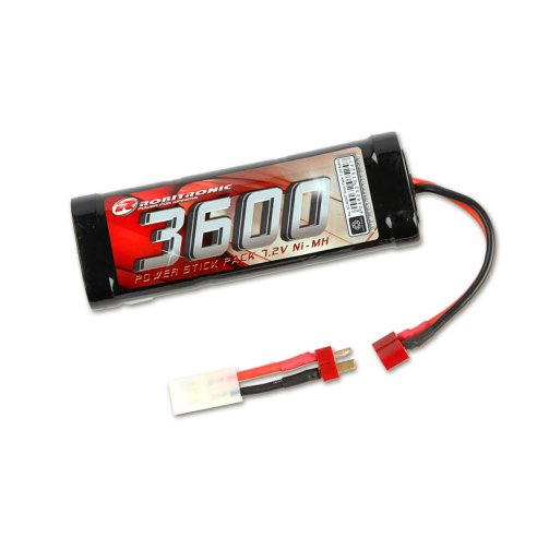 Robitronic NiMH Battery 3600mAh 7,2V Stick Pack T-Plug & Tamiya