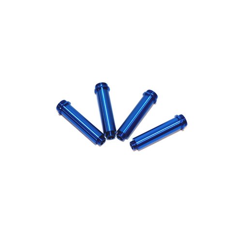 STRC MACHINED ALUMINUM SHOCK BODIES FOR AXIAL AX10 (4 PCS) BLUE