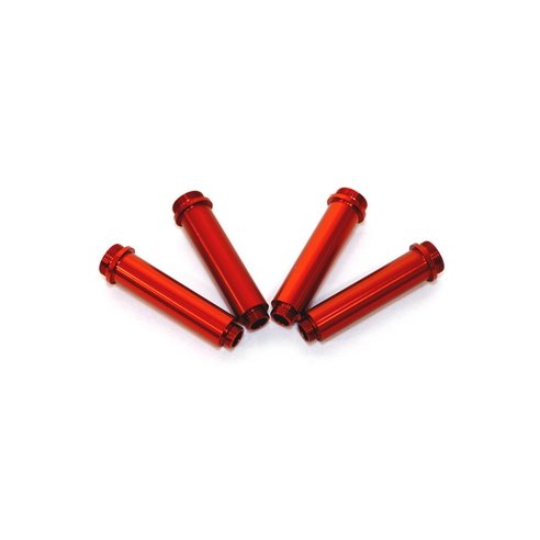 STRC ALUMINUM MACHINED SHOCK BODIES FOR AX10 SHOCKS (4 PCS) RED