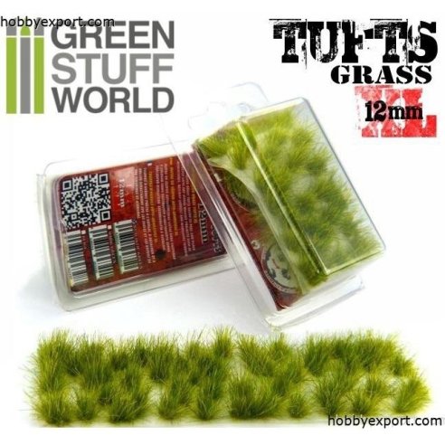 GSW    	 Grass Tufts Realistic Green XL 12mm