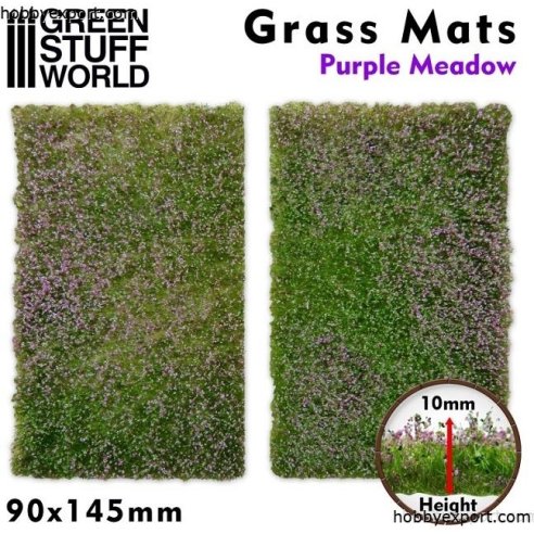 GSW Grass Mat Cutouts Purple Meadow