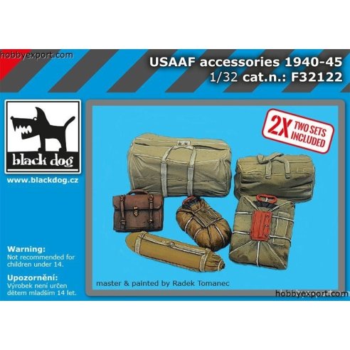 Black Dog 	 	1 32 USAAF Accessories Set