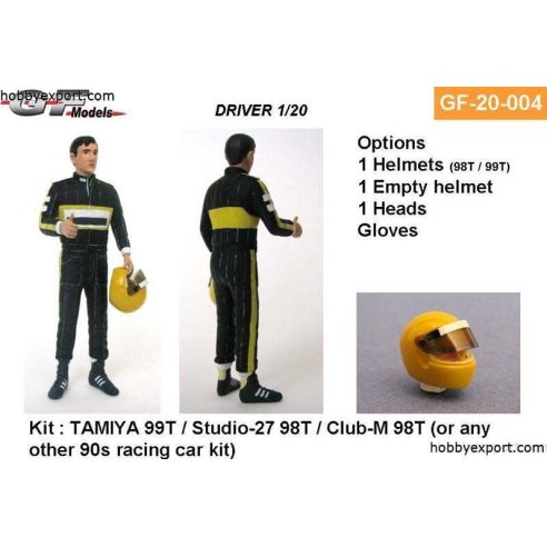 Tamiya  	1 20 KIT Driver Standing Thumbs Up 2 Options Included