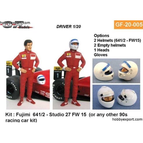 Tamiya 	1 20 KIT   Driver Standing Hands On Hips 4 Options Included