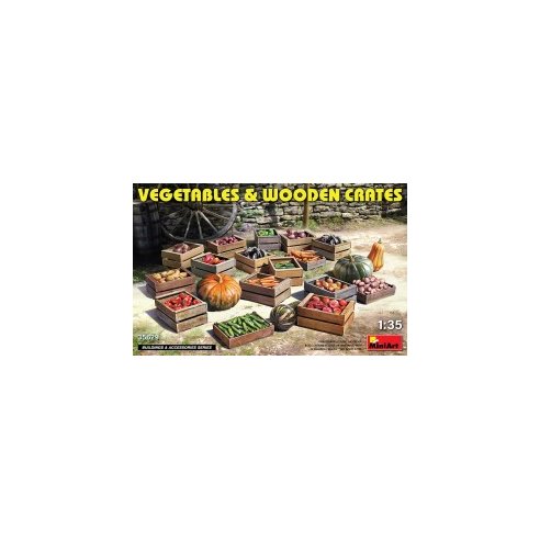 1 35 Vegetables & Wooden Crates