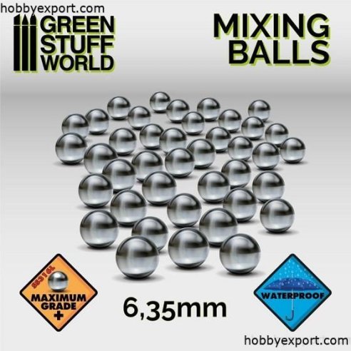 GSW  	N A TOOLS MIXING PAINT STEEL BEARING BALLS IN 6.35MM X40