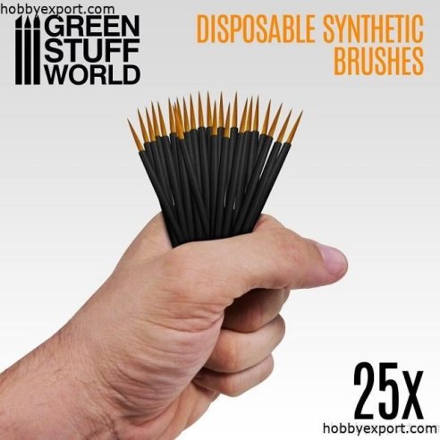 GSW 		N A TOOLS DISPOSABLE SYNTHETIC BRUSHES X25