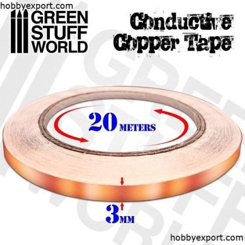 GSW  	N A TOOLS CONDUCTIVE COOPER TAPE 3MMX20M