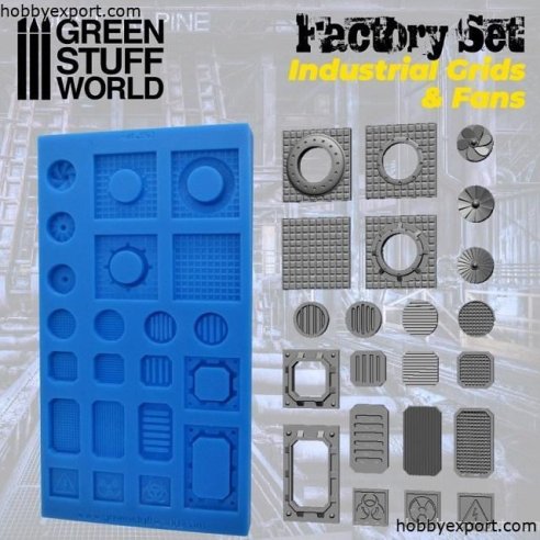 GSW  N A TOOLS INDUSTRIAL GRIDS AND FANS SILICONE MOULDS