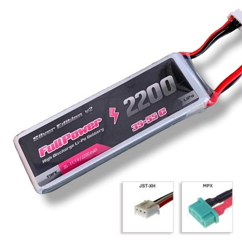 Batteria Lipo 3S 2200 mAh 35C Silver V2 - MPX