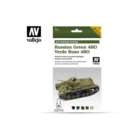 Vallejo AFV Armour Set – Russian Green 4BO – 78403