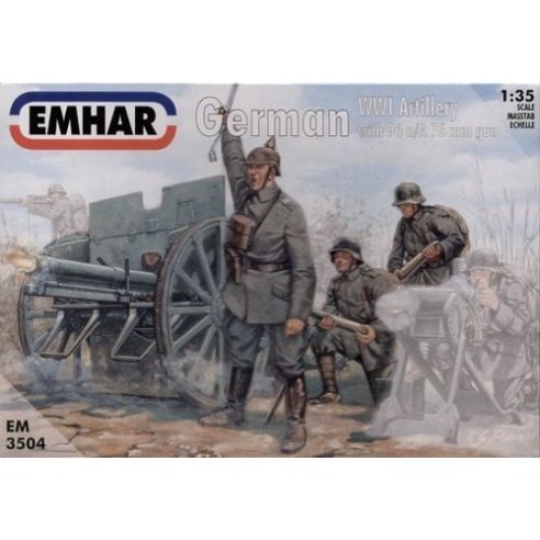 Emhar 3504 German IWW Artillery with 96n A 76mm