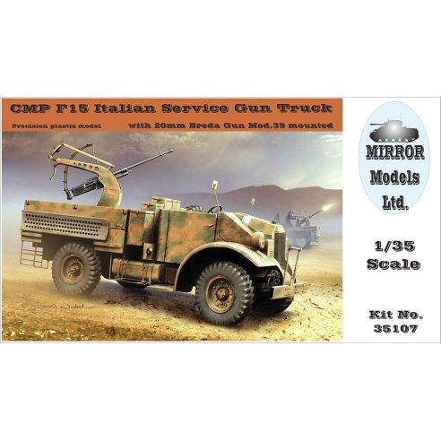 Mirror Models 1 35 CMP F15 Italian Service Gun Truck