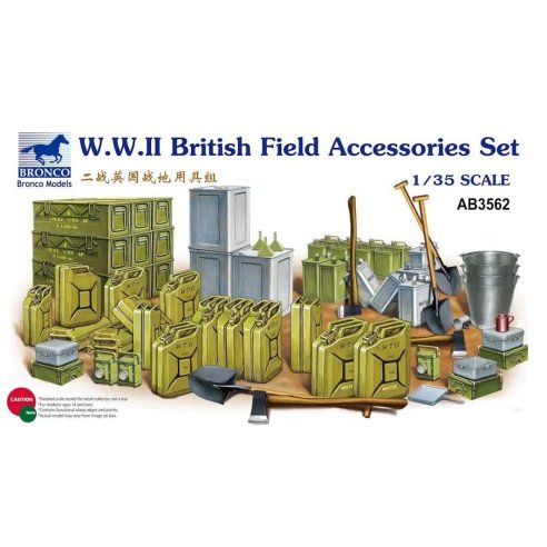 BRONCO AB 3562  1:35 WWII British Field Accessories Set