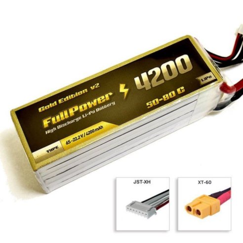 Batteria Lipo 6S 4200 mAh 50C Gold V2 - XT60