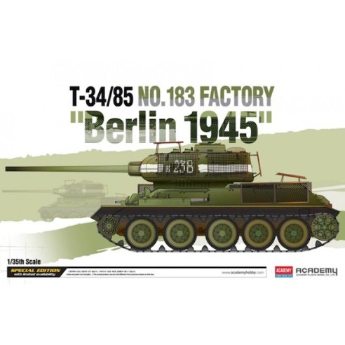 Academy 1 35 T-34 85 NO.183 FACTORY BERLIN 1945