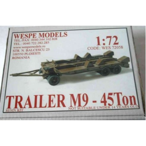WESPE MODELS  1 72  Trailer M9 - 45 Ton