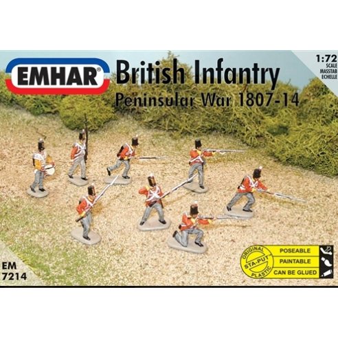 EMHAR  1 72  Emhar 7214 NAPOLEONIC BRITISH INFANTRY - PENINSULAR WAR 1807-14