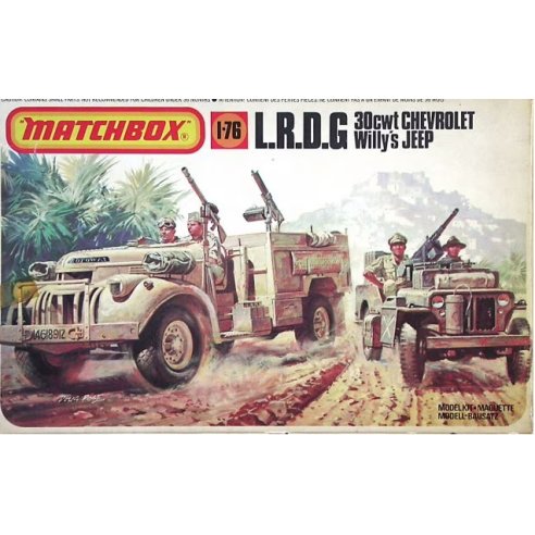 Matchbox  1 72  L.R.D.G. 30cwt Chevrolet and Willys Jeep